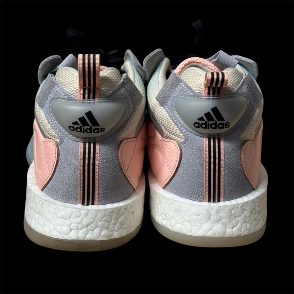 Adidas Kaizam ZoneBoost Aero Blue Clear Orange Mens Size 11.5 Basketball - Picture 4 of 5